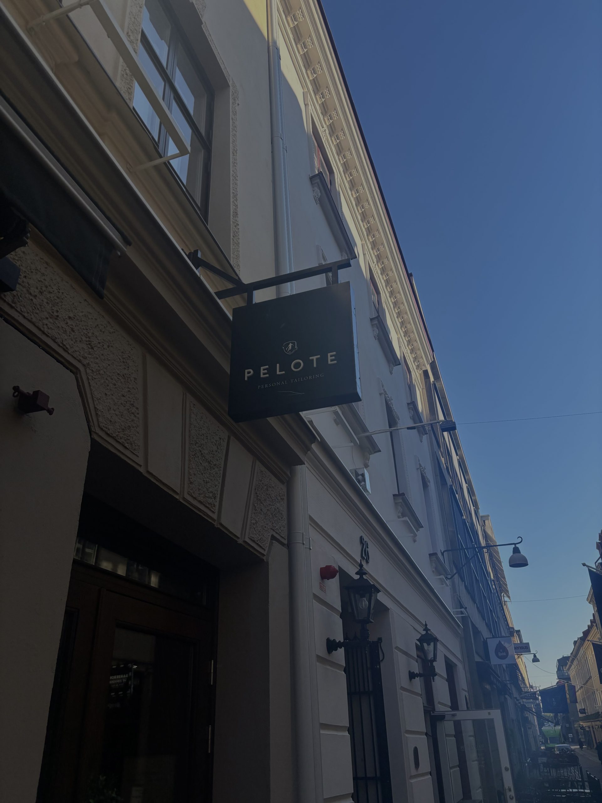 Utsidan av klädbutiken Pelote